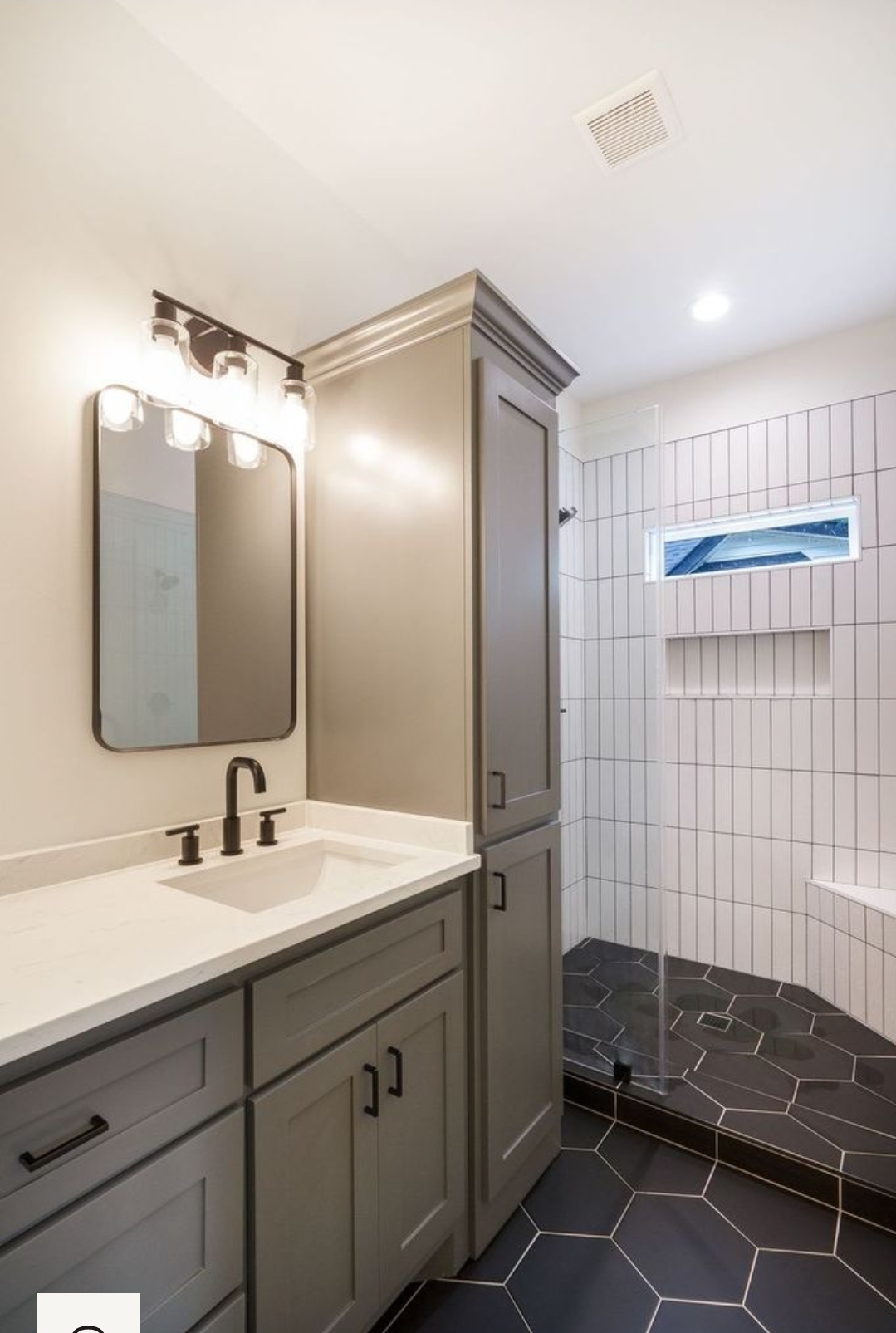 Primary bathroom at 16 N Vance Street